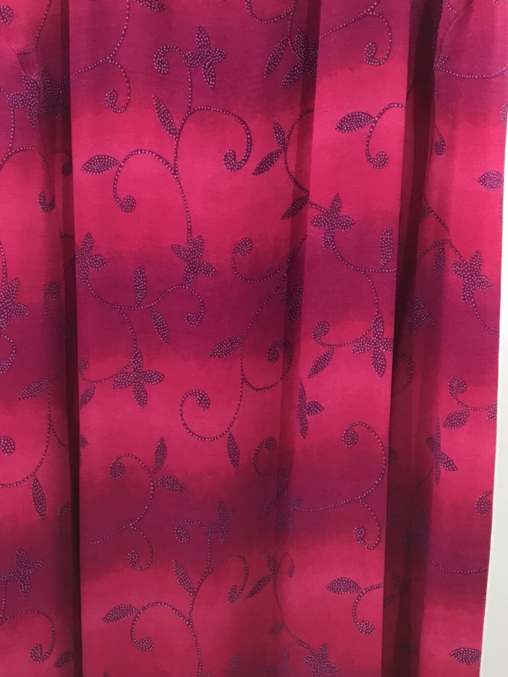Vintage Womens 22/24 Dopamine Pink Purple Ombre Floral Print Sun Dress Cover Up - Picture 6 of 10